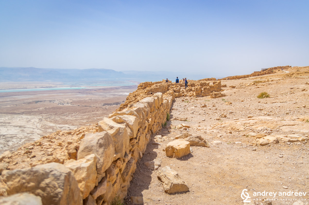 The edge of the Masada plateau