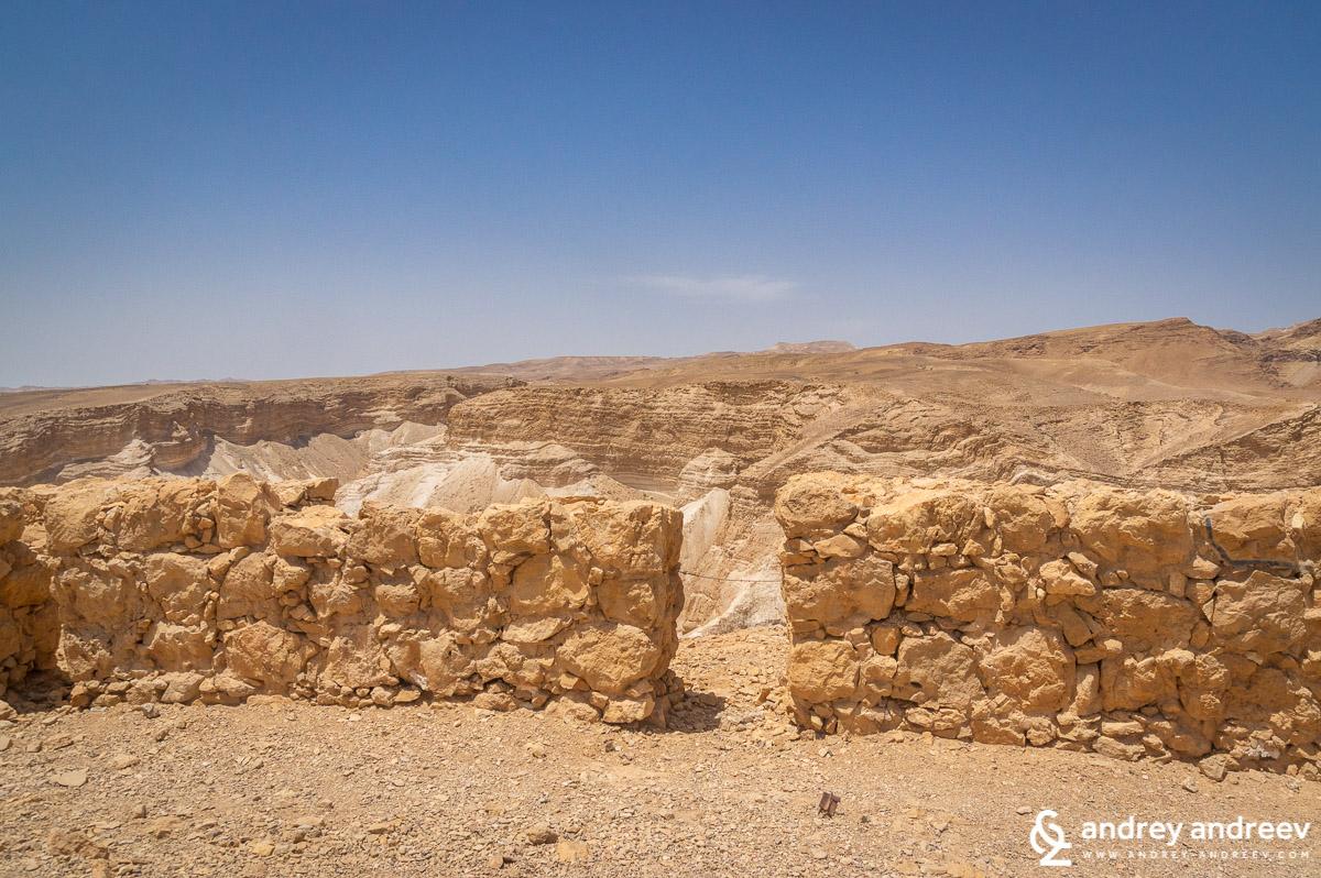 The ruins of Masada fortress in Israel