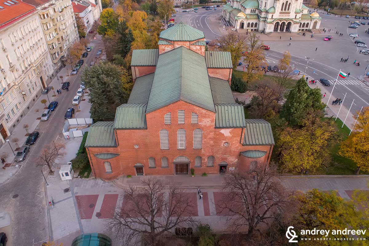 Saint Sofia church from a bird's eye