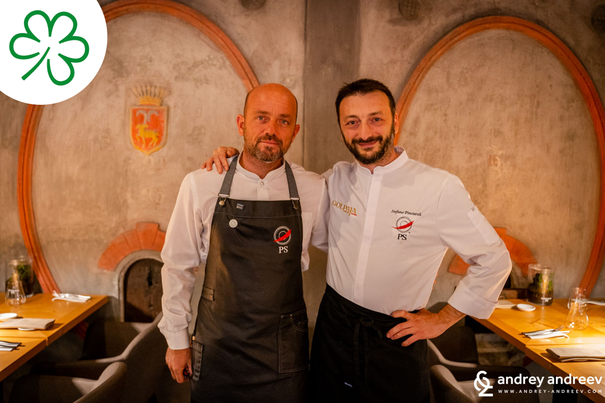 Лоренцо (вляво) и Стефано, собствениците на PS Ristorante със зелена звезда Мишлен